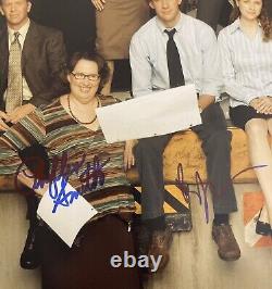 The Office Cast Signed 16x20 Angela Kinsey BJ Novak +7 Photo JSA COA LOA