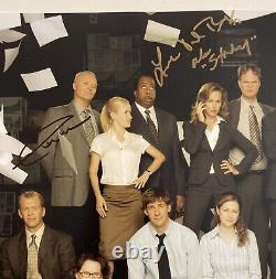 The Office Cast Signed 16x20 Angela Kinsey BJ Novak +7 Photo JSA COA LOA