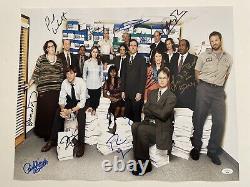 The Office Cast Signed 16x20 John Krasinski Rainn Wilson +10 Photo JSA COA LOA