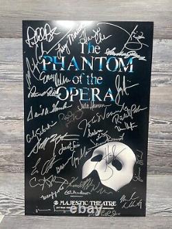 The Phantom Of The Opera, Cast Signed Broadway Window Card