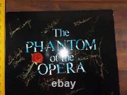 The Phantom of the Opera ORIGINAL cast Signed 1988 poster Ahmanson Theatre