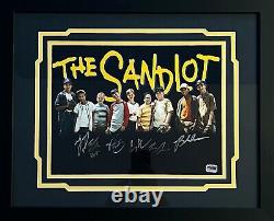 The Sandlot Autographed Cast 16x20 Framed Photo Tom Guiry & 5 Others (JSA)