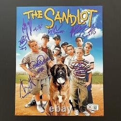 The Sandlot Cast (8) Signed Auto 8x10 Photo Beckett BAS Renna Leopardi Guiry