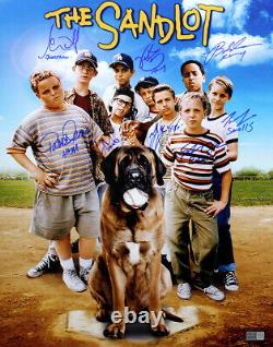 The Sandlot Cast Autographed Movie Poster 16x20 Photo 8 Signatures TRISTAR