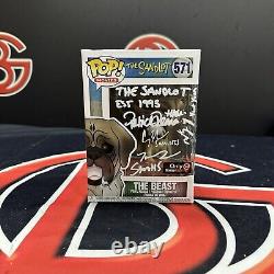 The Sandlot Cast Autographed The Beast Funko Pop Beckett COA