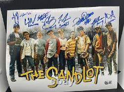 The Sandlot Cast Signed Movie Poster 11x14 Photo Ham, Squints, +6 Beckett COA D3