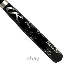 The Sandlot Cast Signed Rawlings Black Baseball Bat (Beckett)