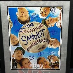 The Sandlot Movie Cast Framed Autographed 16x20 Poster Beckett BAS Signed