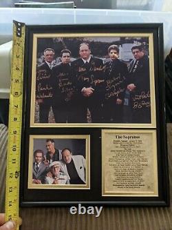 The Sopranos 5 Signatures Cast Autographed 2 Photo Collage READ