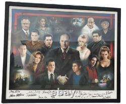 The Sopranos CAST SIGNED LE 305/500 31X37 Framed Canvas