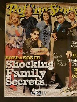 The Sopranos Cast Signed 12x19 Rolling Stone Magazine Cover Very Rare