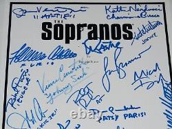 The Sopranos Cast Signed 8x10 Photo (framed & Matted) Jsa! 20 Autographs