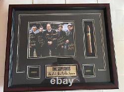 The Sopranos Cast Signed & Framed Photograph Signatures with Cigar