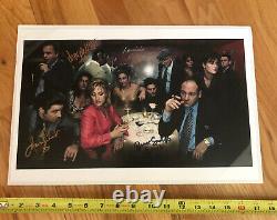 The Sopranos Cast Signed Picture Poster Signed at Sopranos Con by 4 cast members