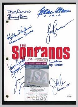 The Sopranos Cast Signed Pilot Episode Script by 8 JSA