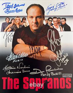 The Sopranos Members Rare Signed? Autographed 10x8 Cast Poster GAA COA