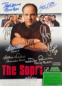 The Sopranos Members Rare Signed? Autographed 10x8 Cast Poster GAA COA