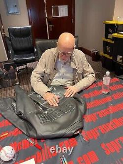 The Sopranos Original HBO Leather Jacket Signed by 26 Cast Chianese Sigler