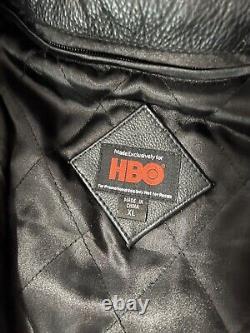 The Sopranos Original HBO Leather Jacket Signed by 28 Cast Chianese Sigler