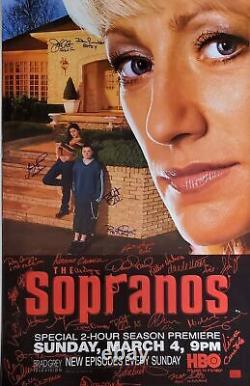 The Sopranos Original Subway Poster (Carmela) Signed 25 Cast