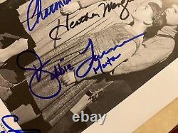 The Sound Of Music Cast Signed Photo By 8 including Julie Andrews with COA RARE