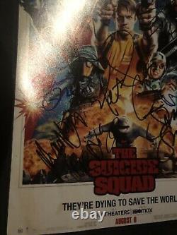 The Suicide Squad 12x cast signed Poster 12x18