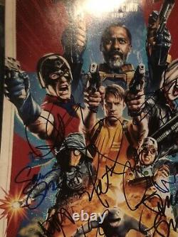 The Suicide Squad 12x cast signed Poster 12x18