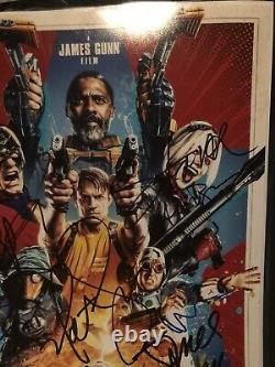 The Suicide Squad 12x cast signed Poster 12x18