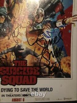 The Suicide Squad 12x cast signed Poster 12x18