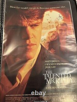 The Talented Mr. Ripley Cast Signed Original Movie Poster