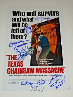 The Texas Chainsaw Massacre Cast Signed Autographed X7 12x18 Photo Poster Rare