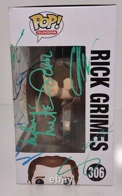 The Walking Dead Cast Signed Autographed Funko pop Rick Grimes 14autographs RARE