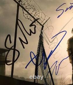 The Walking Dead Cast Signed x9 Framed Photo with JSA COA Reedus, Gurira, Wilson+