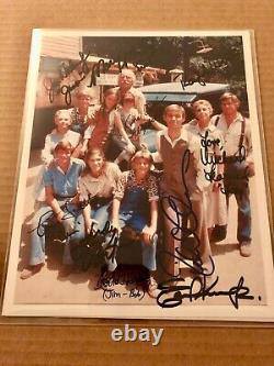 The Walton's cast signed by 10 8x10 photo RARE