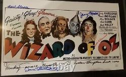The Wizard Of Oz Custom Framed Movie Print Poster Cast-Signed Autographed + COA