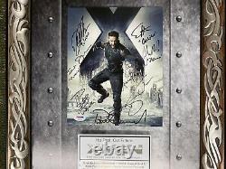 The X-Men Cast Signed Character Names Photo Custom Framed INCREDIBLE PSA DNA