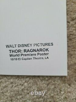 Thor Ragnarok 27x40 Cast Signed Movie Poster #44/50 (Stan Lee signed)