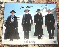 Tombstone Cast 11x14 Photo Signed by 4 Russell Kilmer Elliott Paxton VIP Letter