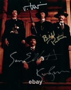 Tombstone Cast Val Kilmer Elliott +2 autographed 8x10 Picture signed Photo COA