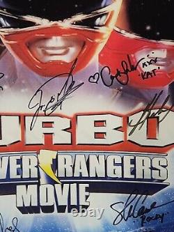 Turbo A Power Rangers Movie Custom Matted & Framed Cast Signed/Autographed Photo