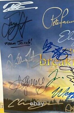Twilight Breaking Dawn Pt 2 Movie Flyer Cast Signed X19 Authentic Autograph LOA