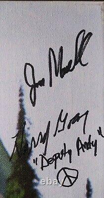 Twin Peaks Canvas 9 Cast Signed Coa David Lynch Kyle Maclachlan Goaz Robertson