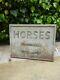Vintage Cast Metal'horse' Riding Direction Sign Not Enamel Road Sign