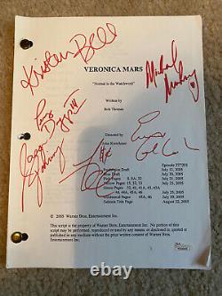 Veronica Mars Cast Signed Script with JSA LOA Kristen Bell Jason Dohring