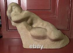 Vincent Glinsky Reclining Nude 11 Hand Cast White Foundry Stone Sculpture