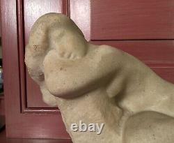 Vincent Glinsky Reclining Nude 11 Hand Cast White Foundry Stone Sculpture