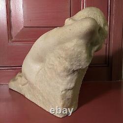 Vincent Glinsky Reclining Nude 11 Hand Cast White Foundry Stone Sculpture