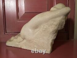 Vincent Glinsky Reclining Nude 11 Hand Cast White Foundry Stone Sculpture