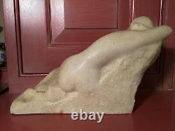 Vincent Glinsky Reclining Nude 11 Hand Cast White Foundry Stone Sculpture