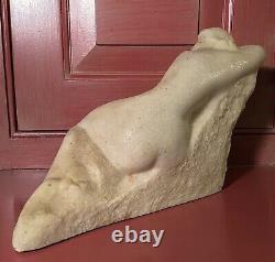 Vincent Glinsky Reclining Nude 11 Hand Cast White Foundry Stone Sculpture